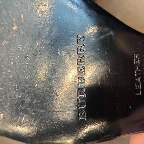 BURBERRY womans slingback heel size 38.5 black, EUC - Picture 11 of 17